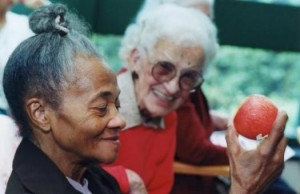 two elderly women